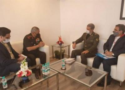 وزیر دفاع ایران با رییس ستاد کل نیروهای مسلح هند ملاقات کرد