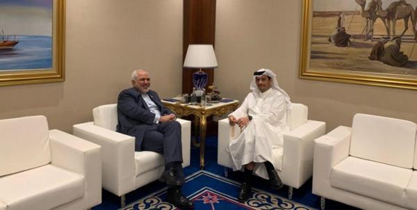ظریف با وزیر خارجه قطر ملاقات کرد